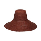 Brown raffia sun hat for Verona Extra Wide Brim Packable style and sun protection