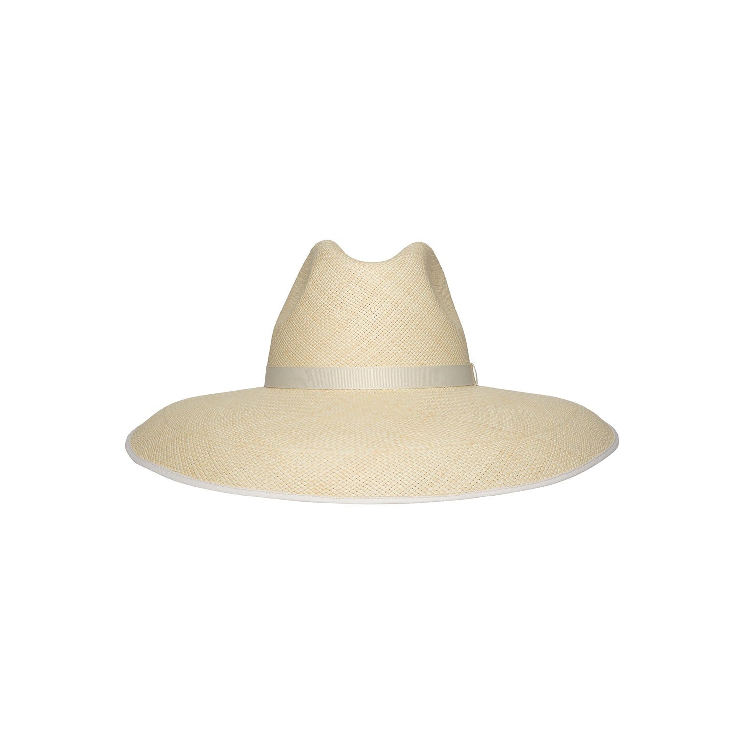 Wide-brimmed straw hat from Anna - Visor Hat collection, crafted in toquilla straw