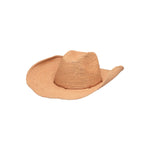 Woven straw cowboy hat made from Toquilla straw, ethically handcrafted as Hacienda Packable
