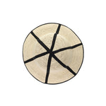 Sandra Foldable hat crafted from natural toquilla straw with a stylish black ribbon