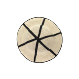 Sandra Foldable hat crafted from natural toquilla straw with a stylish black ribbon