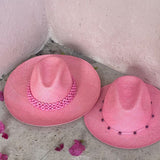 Wasi - Clasico - Hat - Artesano Handcrafted Toquilla Straw Hats Pink
