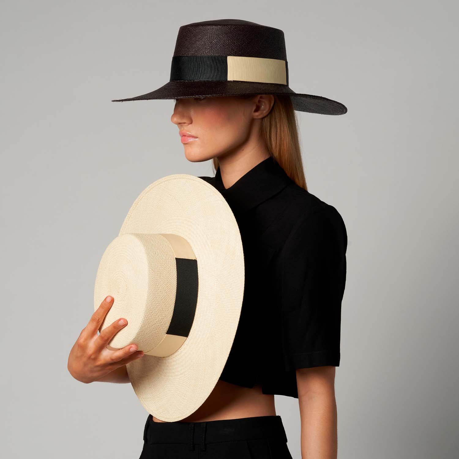 Stylish Kuntur Wide Brim Hat made from natural toquilla straw for sunny days