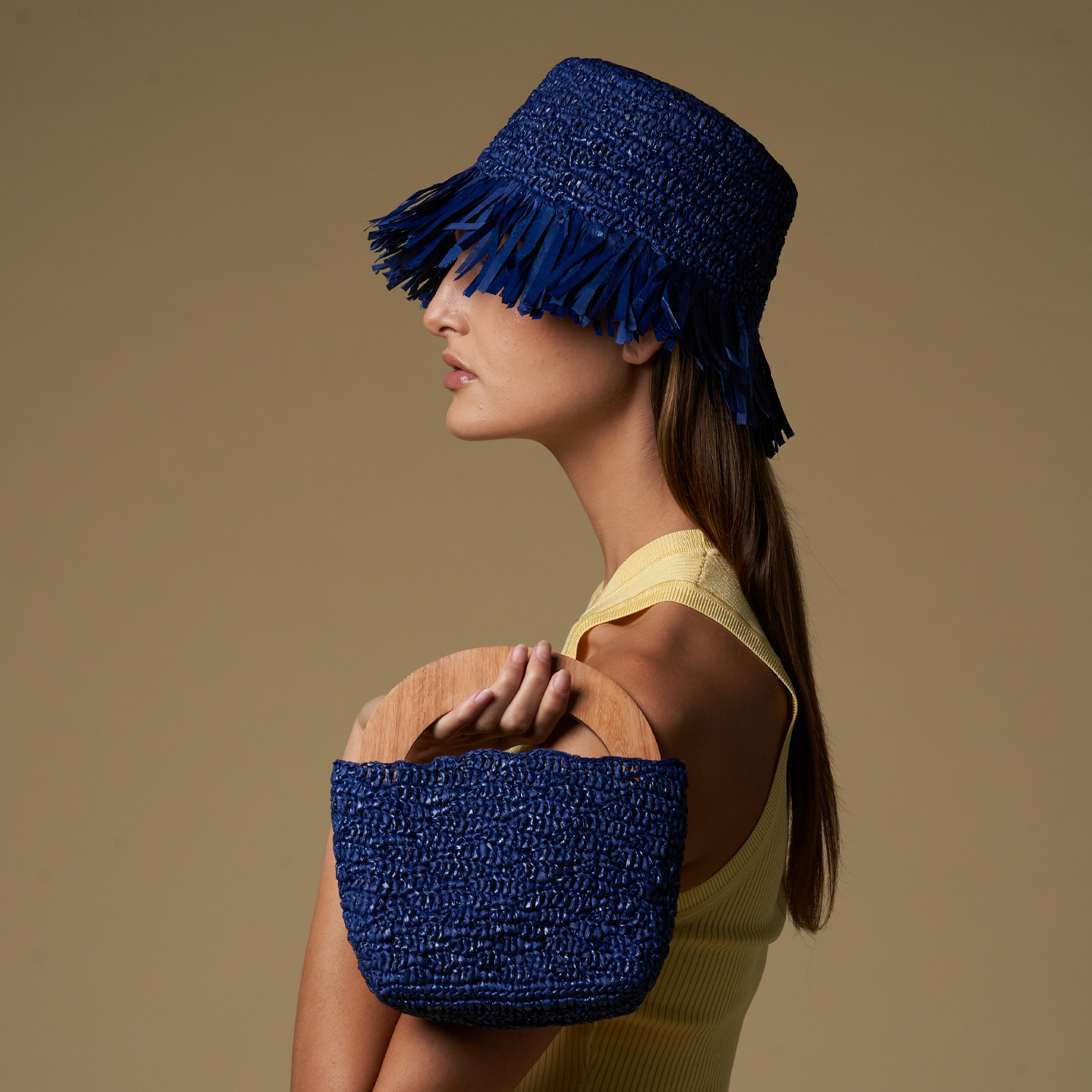 Isola - Bag - Artesano Handcrafted Toquilla Straw Hats Blue