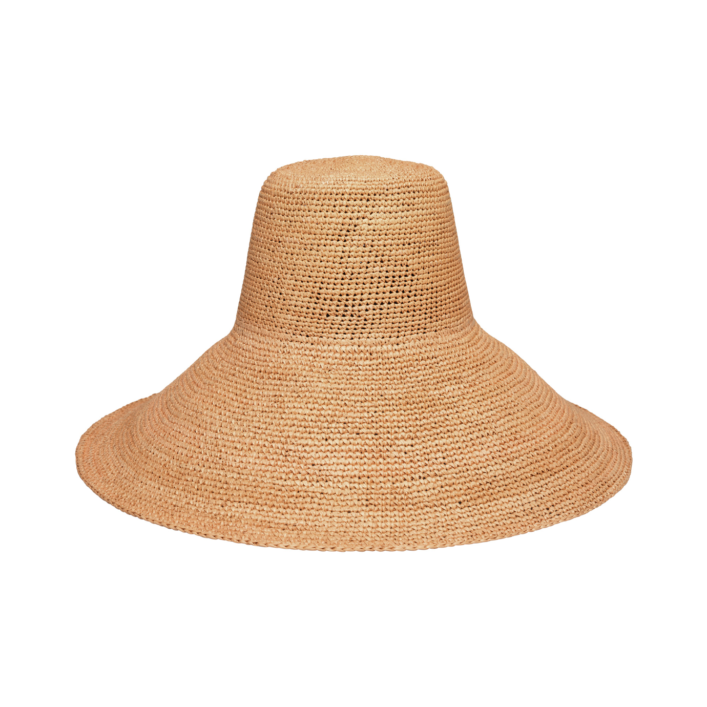 Woven straw sun hat from Verona, featuring an extra wide brim and packable design