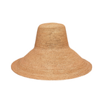 Woven straw sun hat from Verona, featuring an extra wide brim and packable design