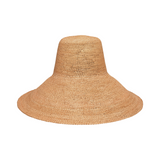Woven straw sun hat from Verona, featuring an extra wide brim and packable design