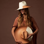 Two-tone Cassis hats made of toquilla straw and designed with sustainable materials