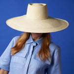 Extra wide brim Napoli hat made of toquilla straw for stylish sun protection