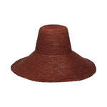 Brown raffia sun hat for Verona Extra Wide Brim Packable style and sun protection