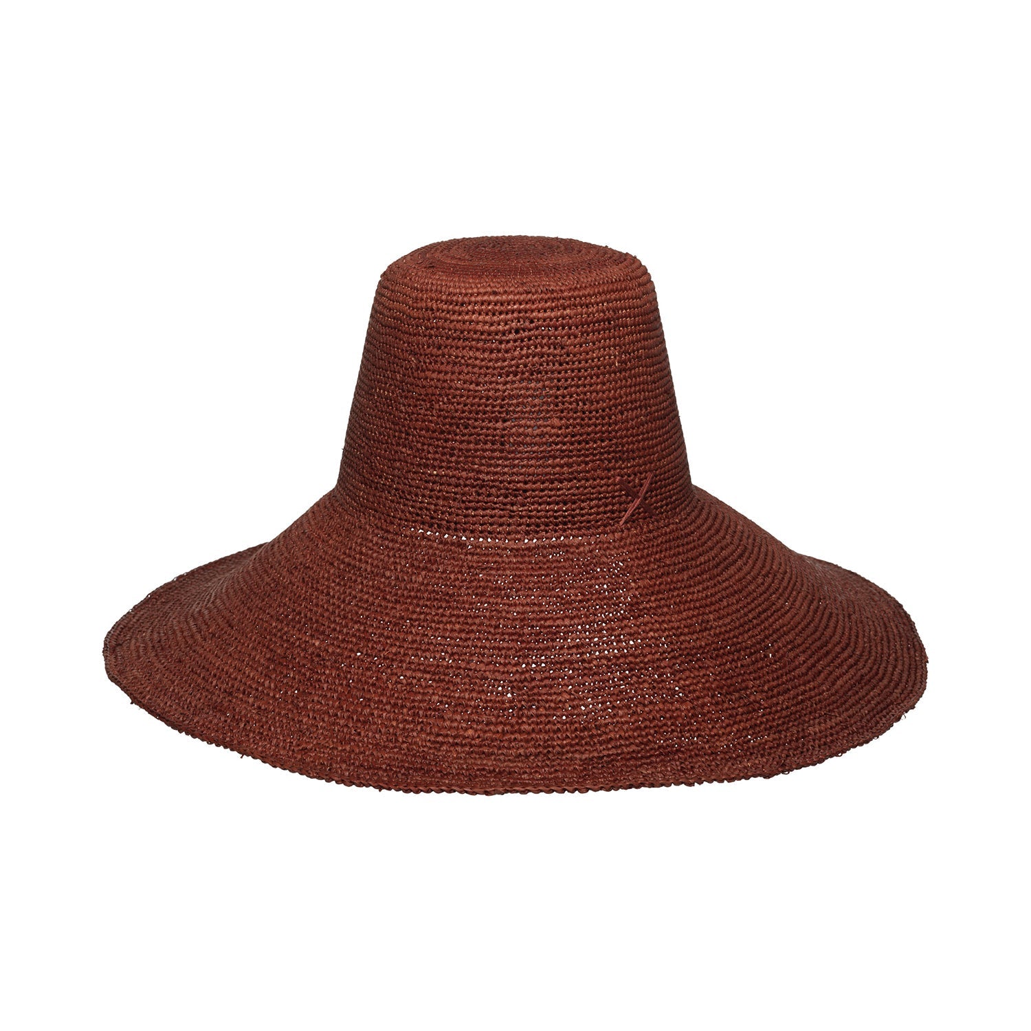 Brown raffia sun hat for Verona Extra Wide Brim Packable style and sun protection