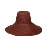 Brown raffia sun hat for Verona Extra Wide Brim Packable style and sun protection