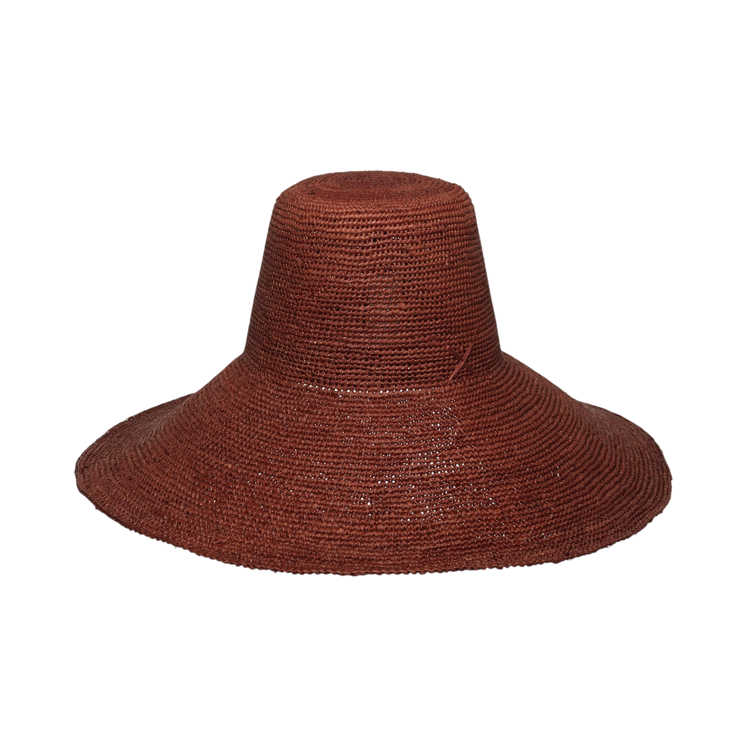 Brown raffia sun hat for Verona Extra Wide Brim Packable style and sun protection