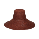 Brown raffia sun hat for Verona Extra Wide Brim Packable style and sun protection