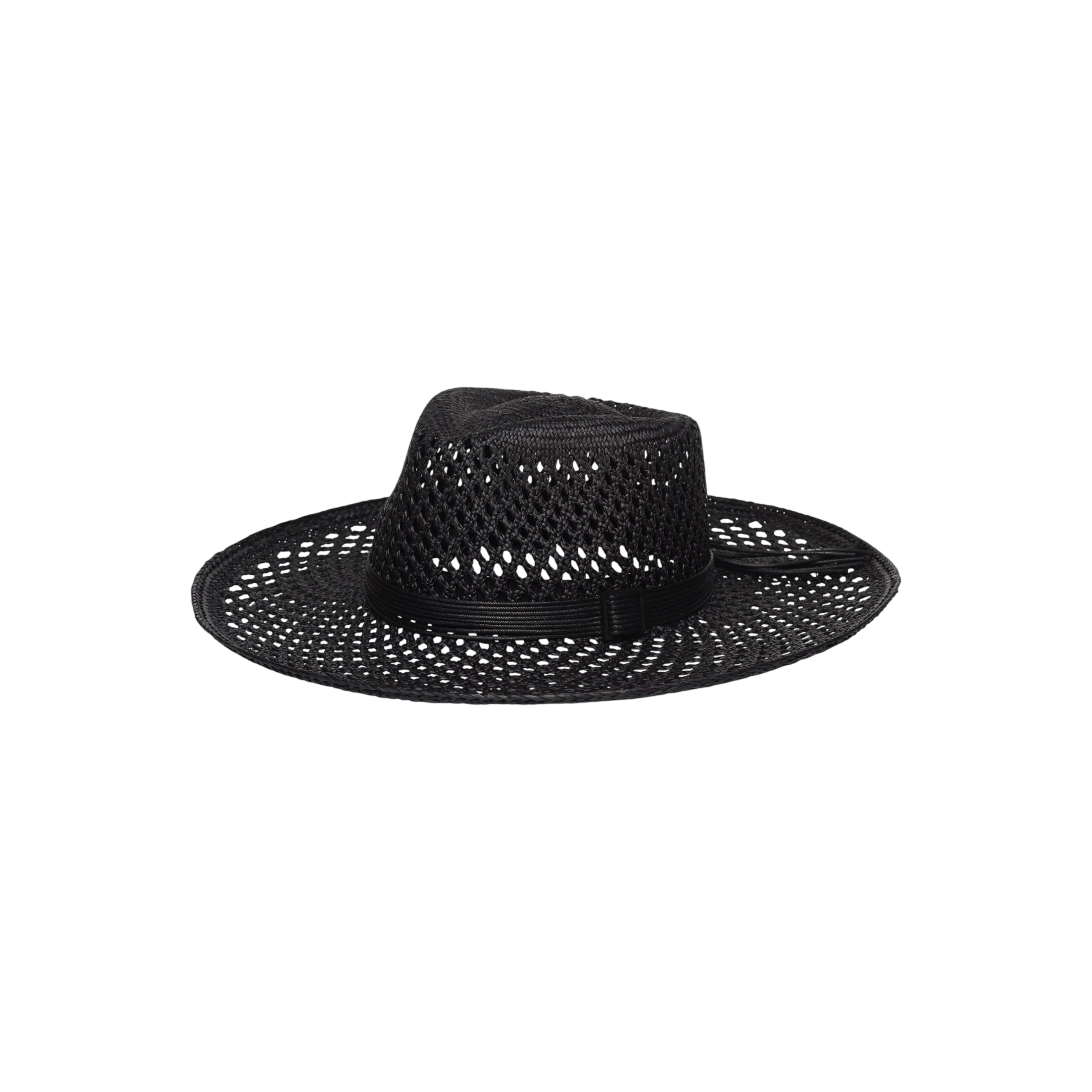 Lucia - Hat - Artesano Handcrafted Toquilla Straw Hats Black