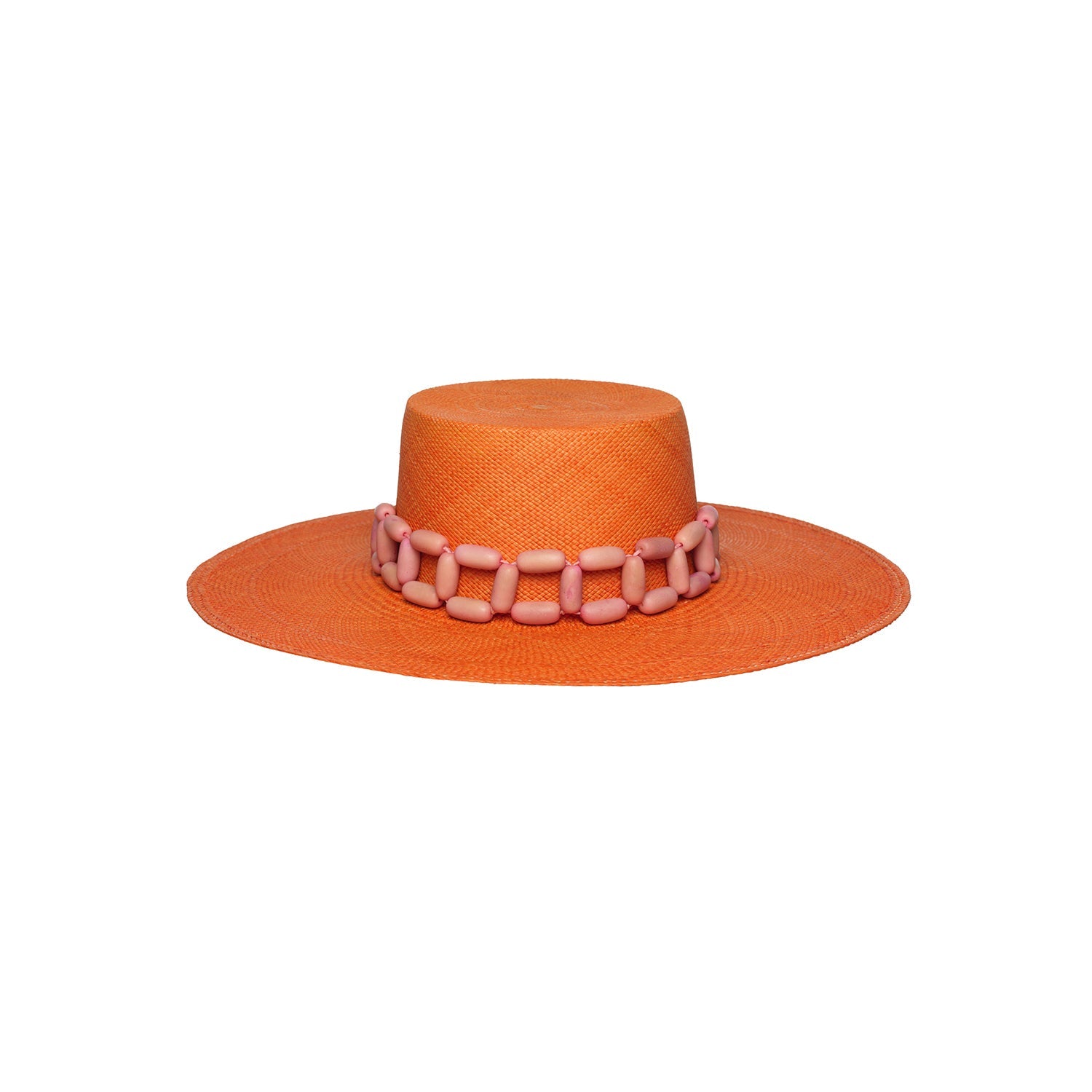Ayabe - Hat - Artesano Handcrafted Toquilla Straw Hats Orange
