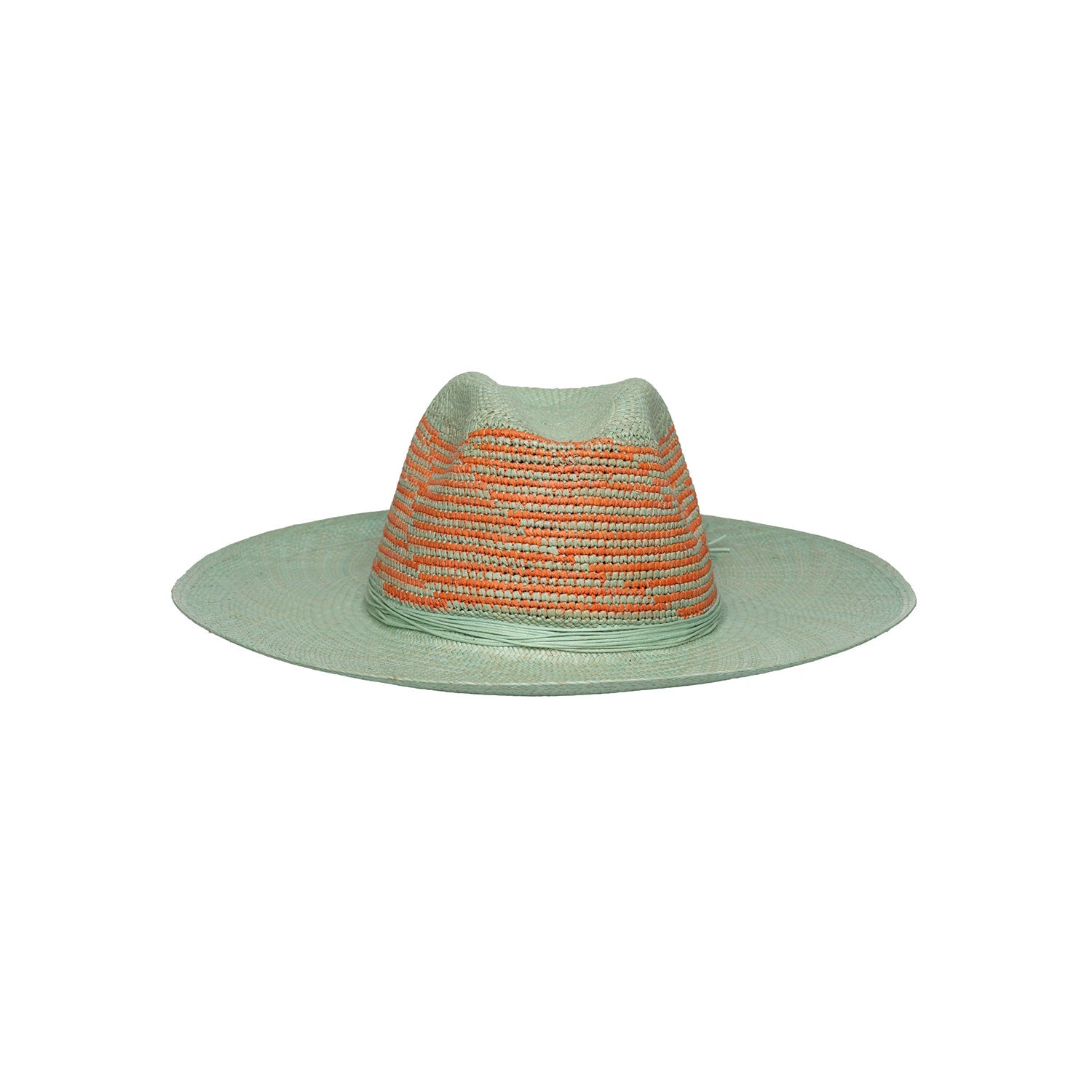 Milano - Hat - Artesano Handcrafted Toquilla Straw Hats Aqua