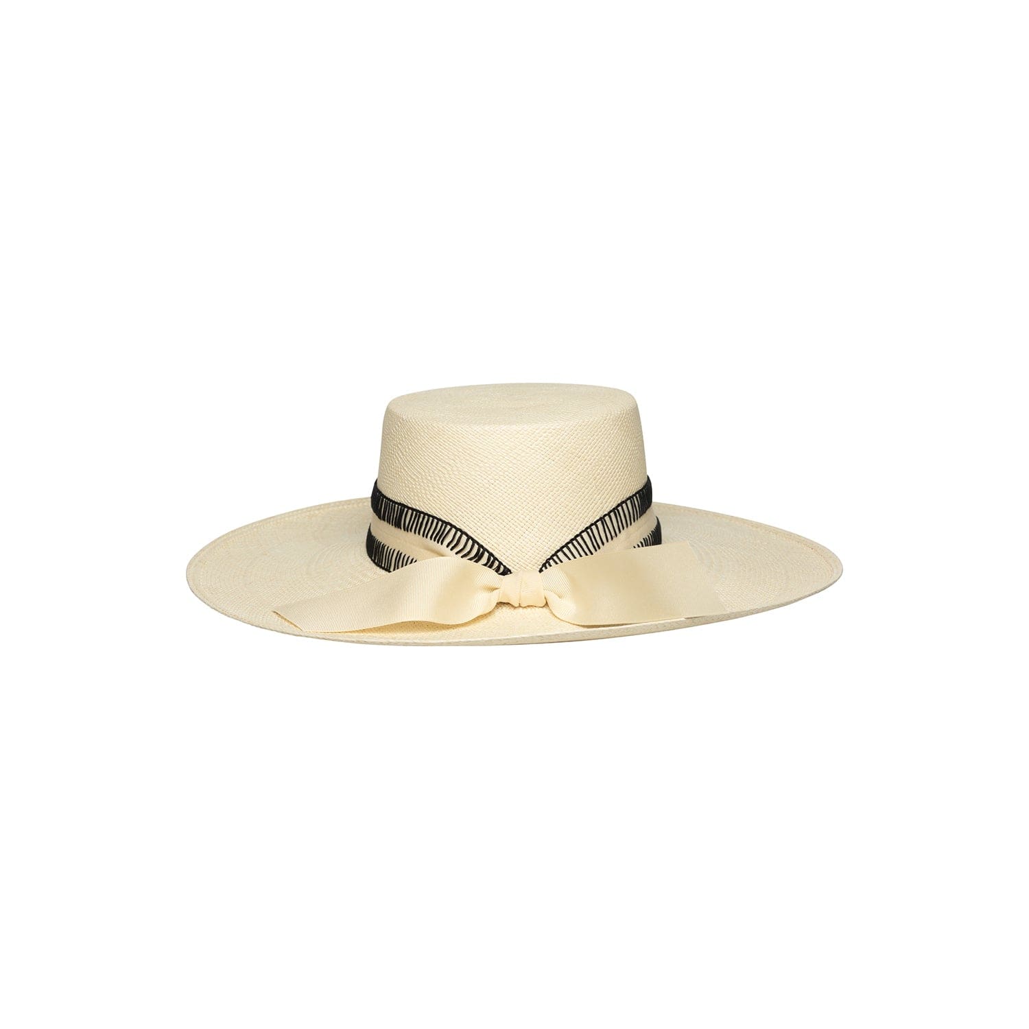 Mia - Hat - Artesano Handcrafted Toquilla Straw Hats Black