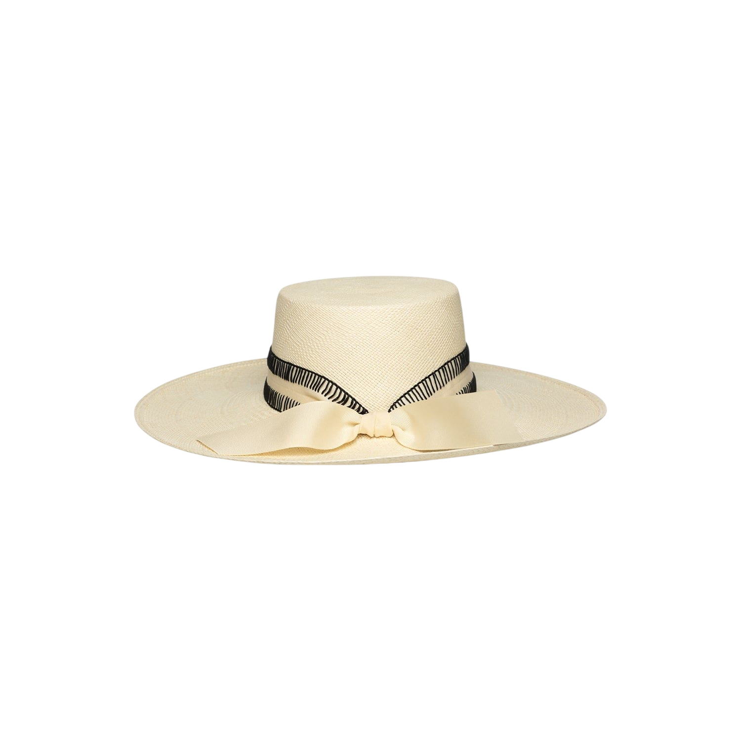 Mia - Hat - Artesano Handcrafted Toquilla Straw Hats Black