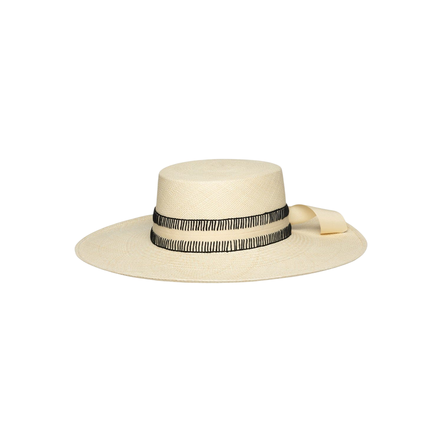 Mia - Hat - Artesano Handcrafted Toquilla Straw Hats Black