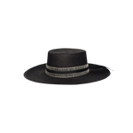 Mia - Hat - Artesano Handcrafted Toquilla Straw Hats Black