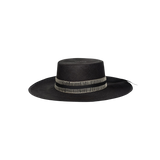 Mia - Hat - Artesano Handcrafted Toquilla Straw Hats Black