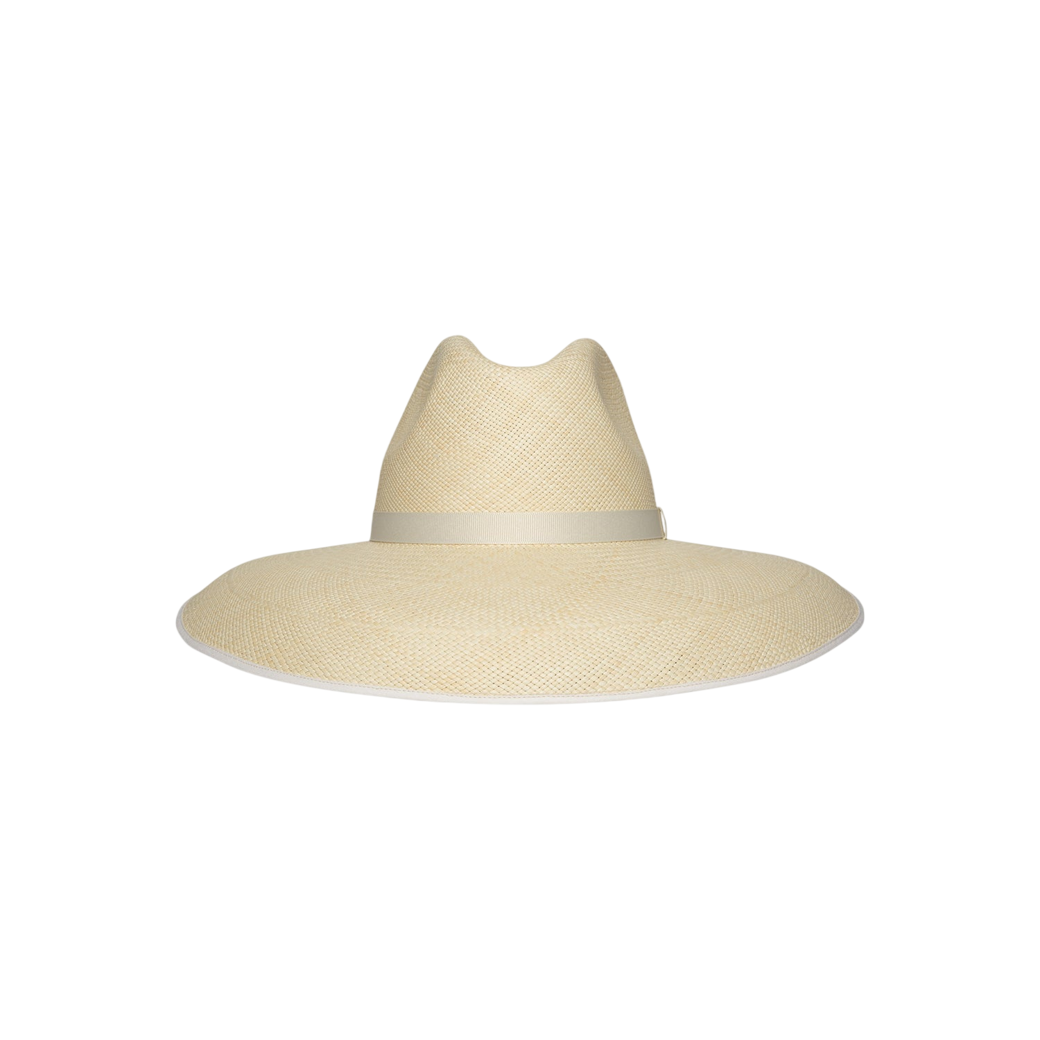 Wide-brimmed straw hat from Anna - Visor Hat collection, crafted in toquilla straw