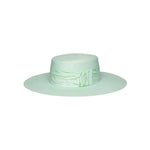 Giorgia - Hat - Artesano Handcrafted Toquilla Straw Hats Aqua