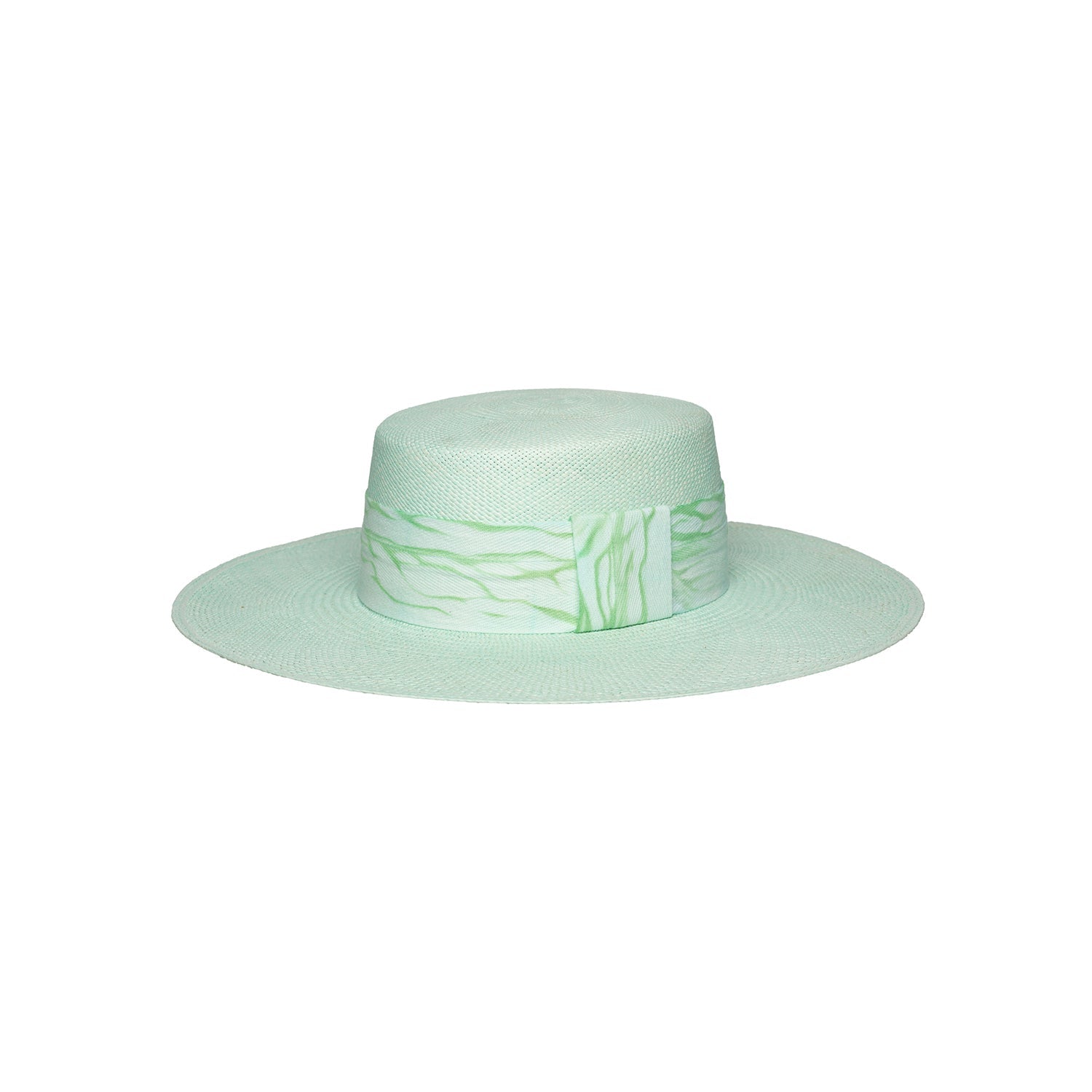 Giorgia - Hat - Artesano Handcrafted Toquilla Straw Hats Aqua