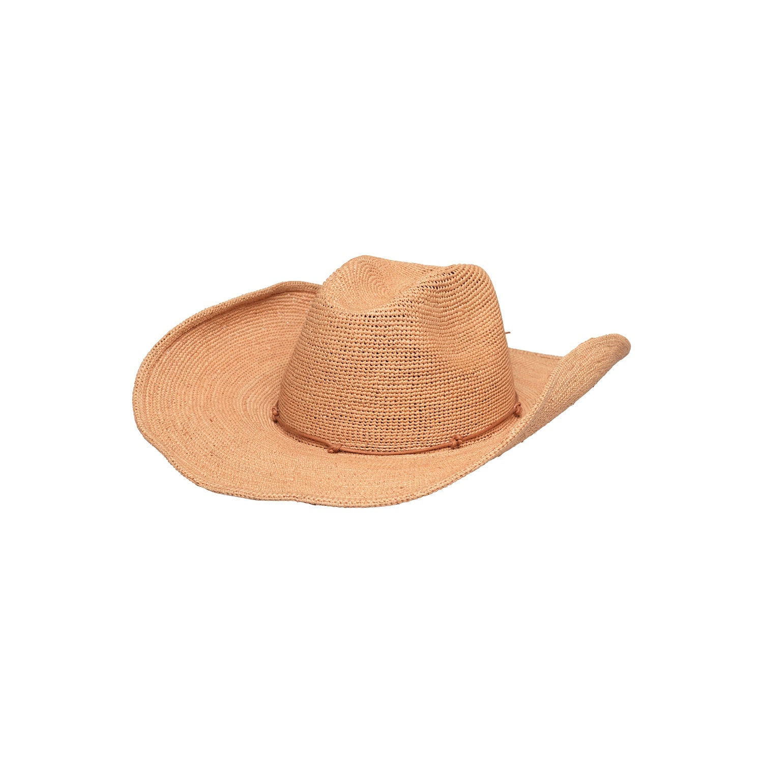 Woven straw cowboy hat made from Toquilla straw, ethically handcrafted as Hacienda Packable