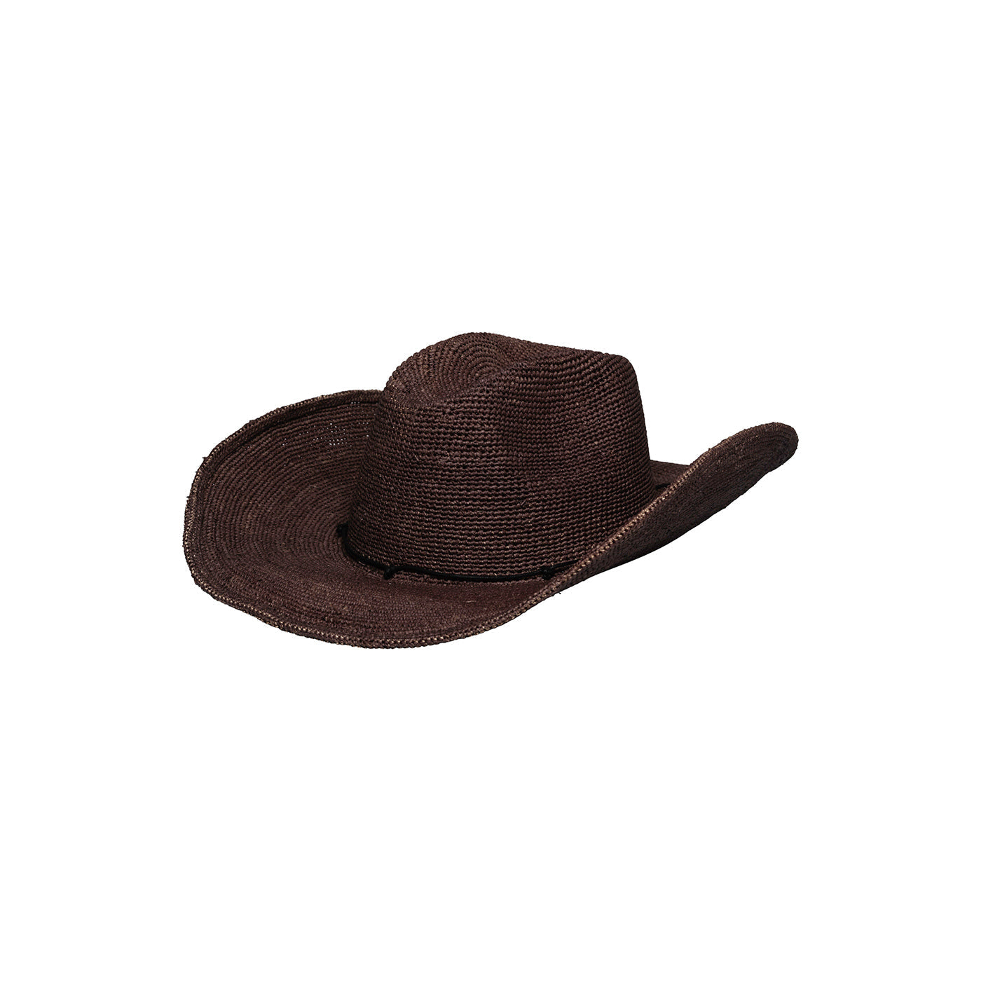 Brown woven cowboy hat, Hacienda - Packable, made from ethically handcrafted Toquilla straw