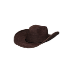 Brown woven cowboy hat, Hacienda - Packable, made from ethically handcrafted Toquilla straw