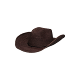Brown woven cowboy hat, Hacienda - Packable, made from ethically handcrafted Toquilla straw