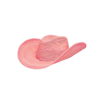 Pink woven cowboy hat made of toquilla straw from sustainable materials, Hacienda - Packable