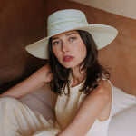 Giorgia - Hat - Artesano Handcrafted Toquilla Straw Hats Aqua