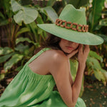 Ine - Hat - Artesano Handcrafted Toquilla Straw Hats Green
