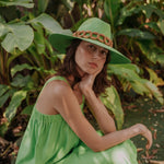 Ine - Hat - Artesano Handcrafted Toquilla Straw Hats Green