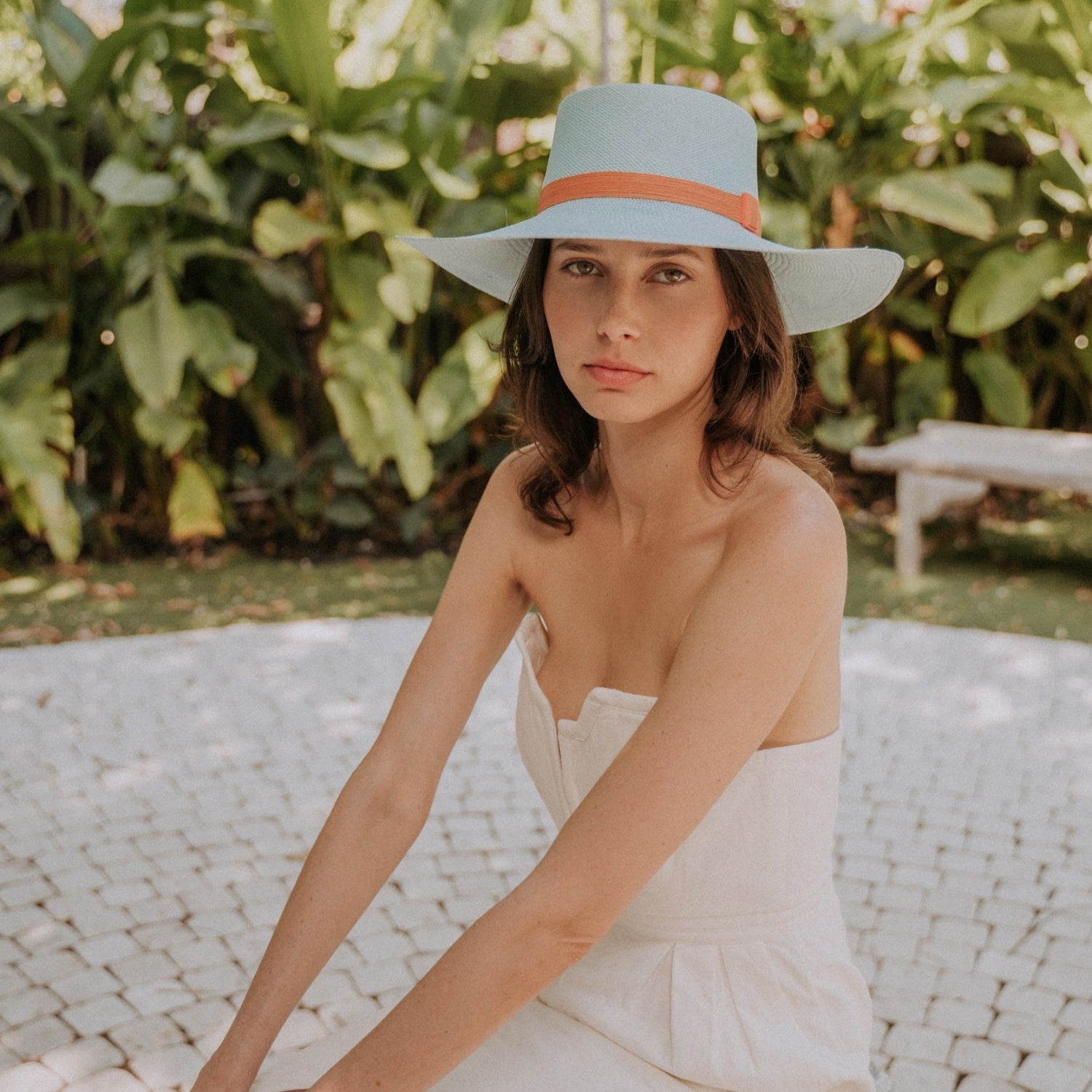 Francesca - Sale (copy) - Hat - Artesano Handcrafted Toquilla Straw Hats White