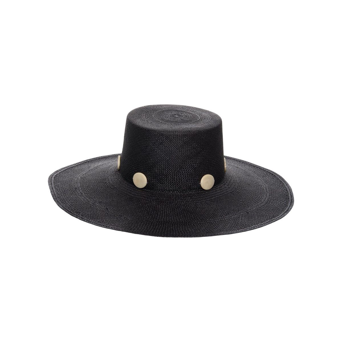 Aries - Wide Brim Straw Hat Tagua Beads | Artesano – www.artesano.net