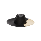 Two-tone straw fedora Cassis made from toquilla straw and sustainable materials