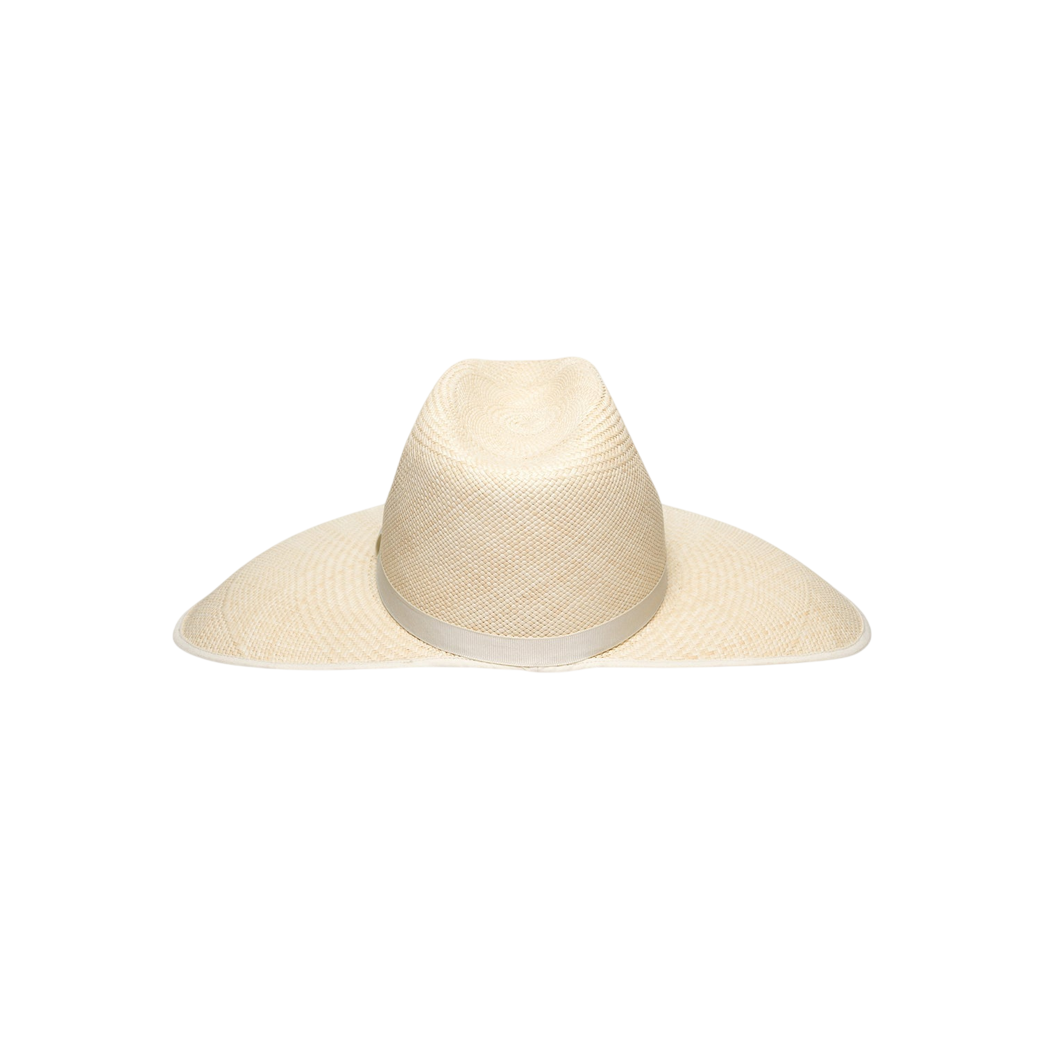 Beige toquilla straw visor hat with a wide brim, perfect for sun protection and style