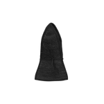 Black woven sun hat made from natural toquilla straw, named Sandra - Foldable