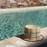 Woven straw bucket hat Cruz, a genuine Panama hat made from sustainable toquilla straw