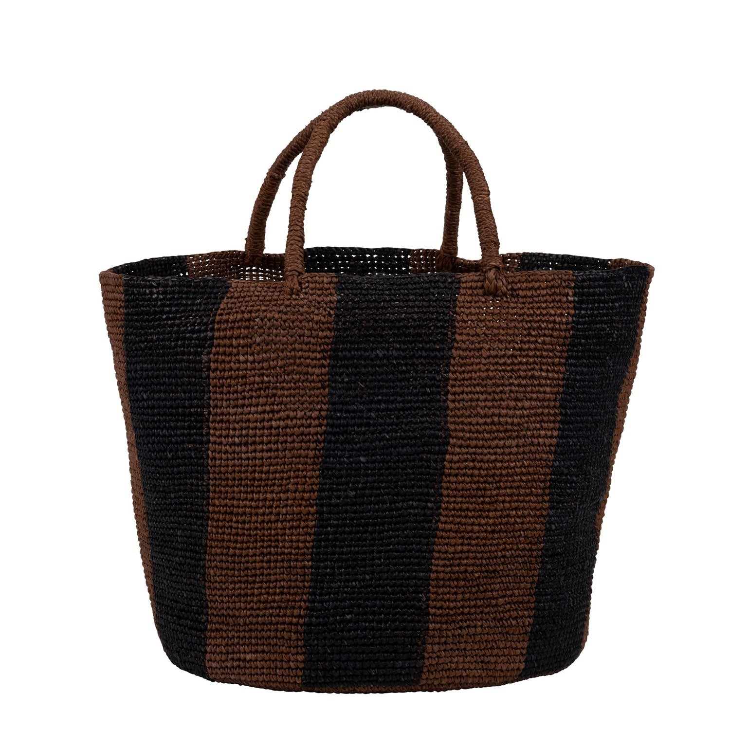 Tan Straw Tote Bag