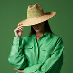 Milano - Hat - Artesano Handcrafted Toquilla Straw Hats Aqua