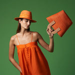 Azurra - Hat - Artesano Handcrafted Toquilla Straw Hats Red