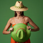 Ine - Hat - Artesano Handcrafted Toquilla Straw Hats Green