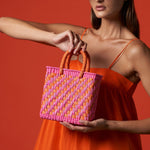 Merida - Small - Spring - Bag - Artesano Handcrafted Toquilla Straw Hats Orange