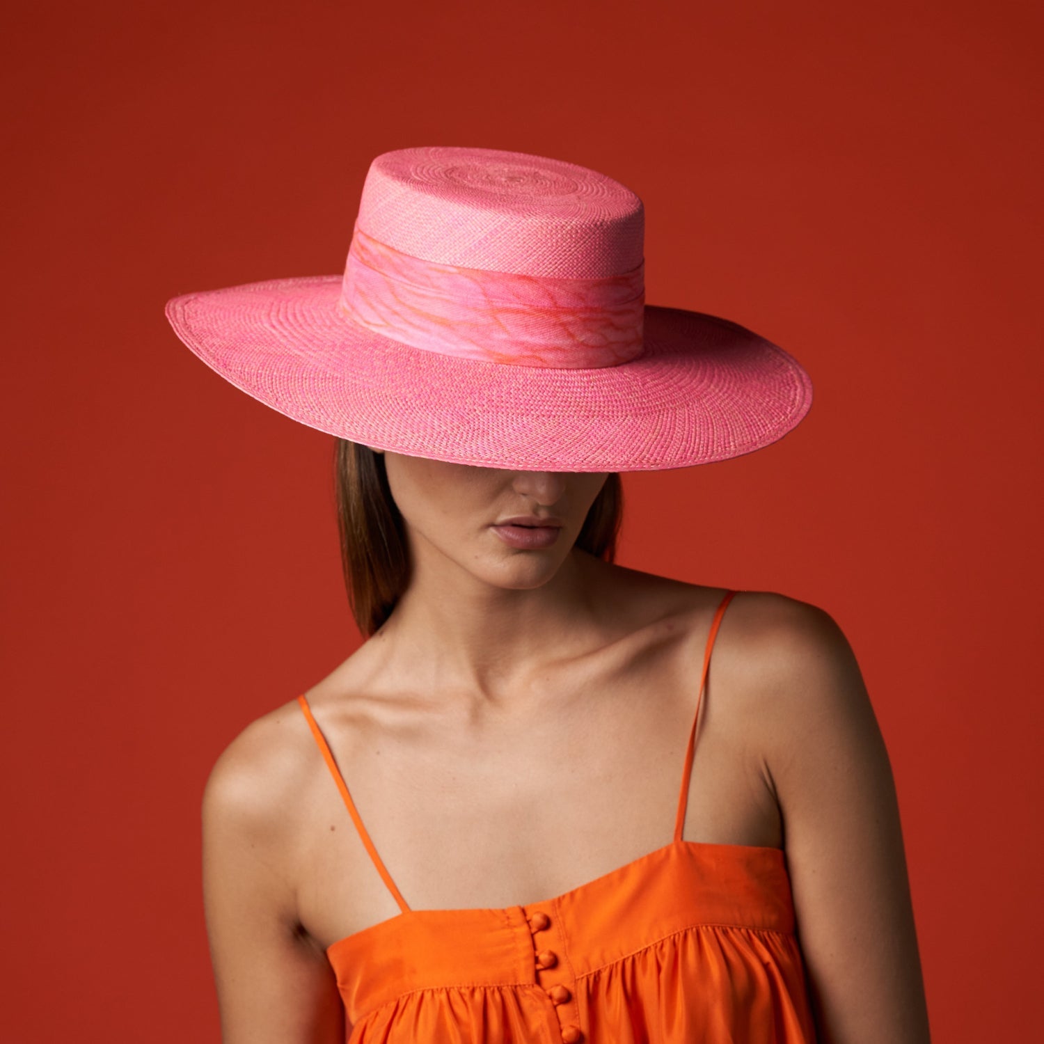 Giorgia - Hat - Artesano Handcrafted Toquilla Straw Hats Aqua