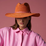 Giulia - Hat - Artesano Handcrafted Toquilla Straw Hats Red